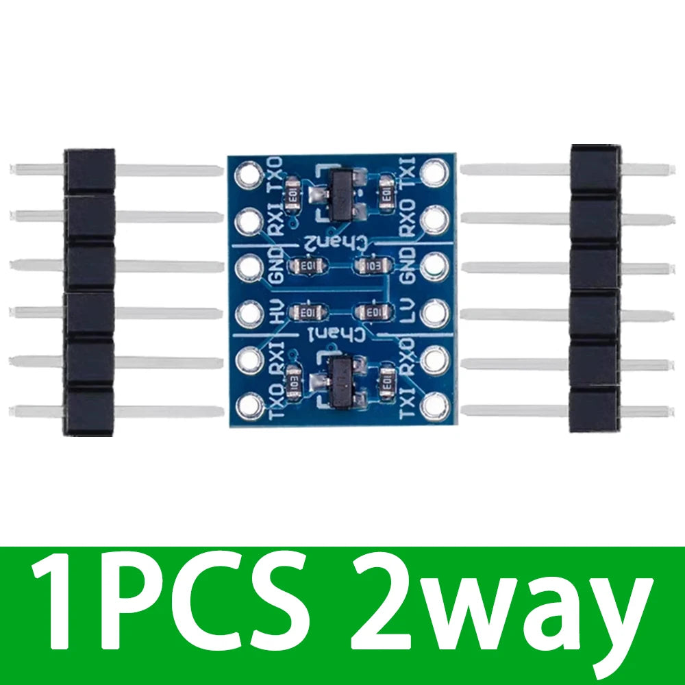 Bi-Directional Logic Level Converter Module 3.3V 5V I2C for Arduino, 2/4/8 Channels 1-10Pcs Zpaxo 1pcs 2way