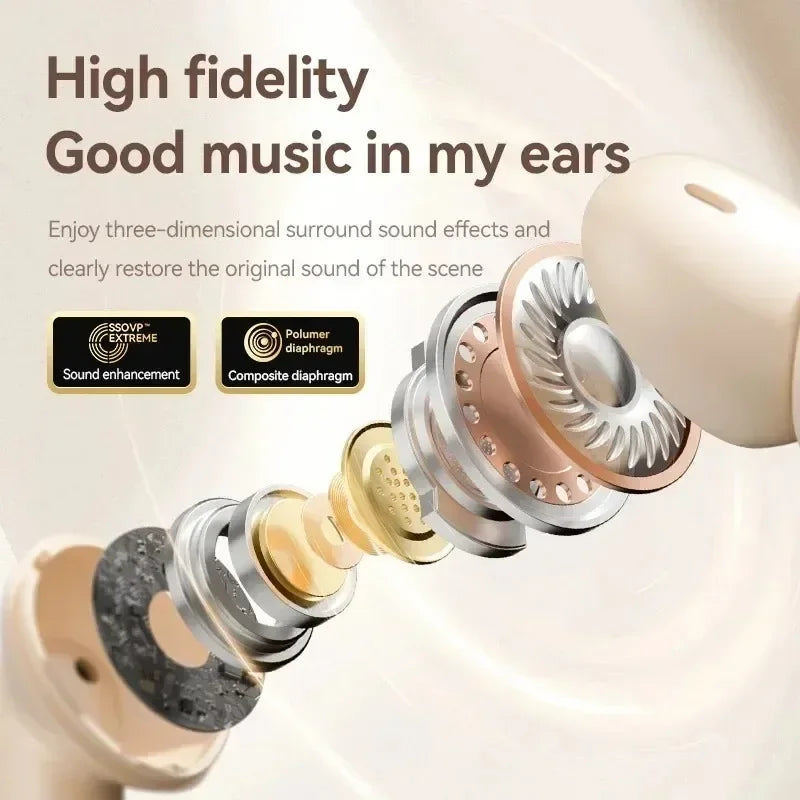 TWS S510 895b Wireless Headphones LED Power Display Hi-fi Sound Music