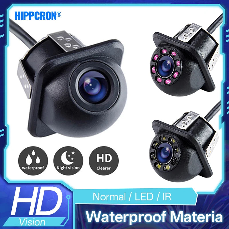 Hippcron Car Reverse Camera Rearview Infrared Night Vision 8 LED