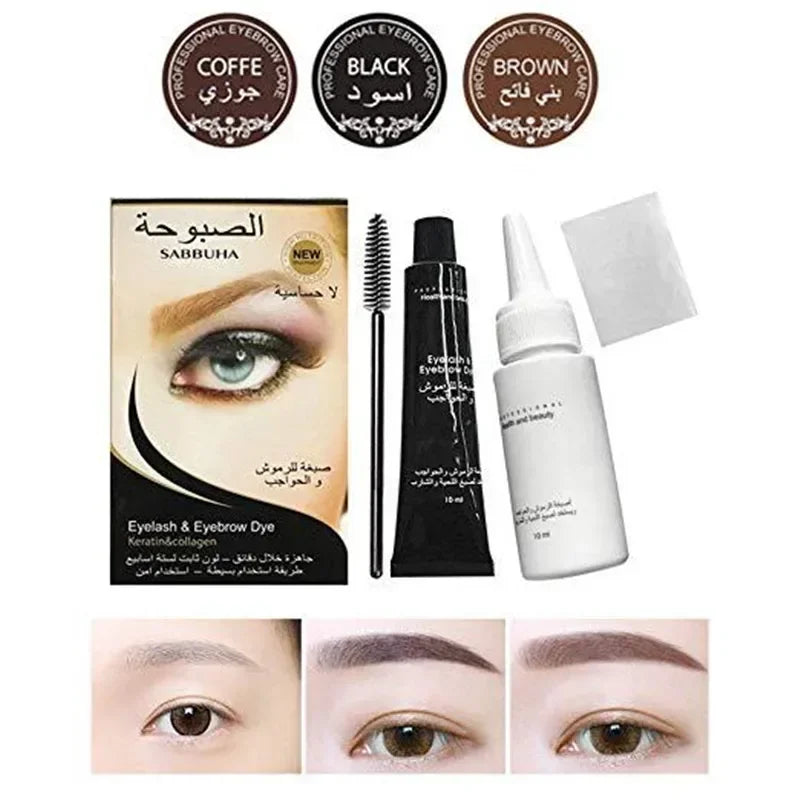 1 PC Professional Series Eyelash Eyebrow Dye Gel 15-minute Fast Tint Easy Dye Eyelash Brown Black Color Tint Cream Kit Zpaxo