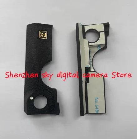 Nikon D5 Camera Body Rubber FX Nameplate Cover Leather Left Side