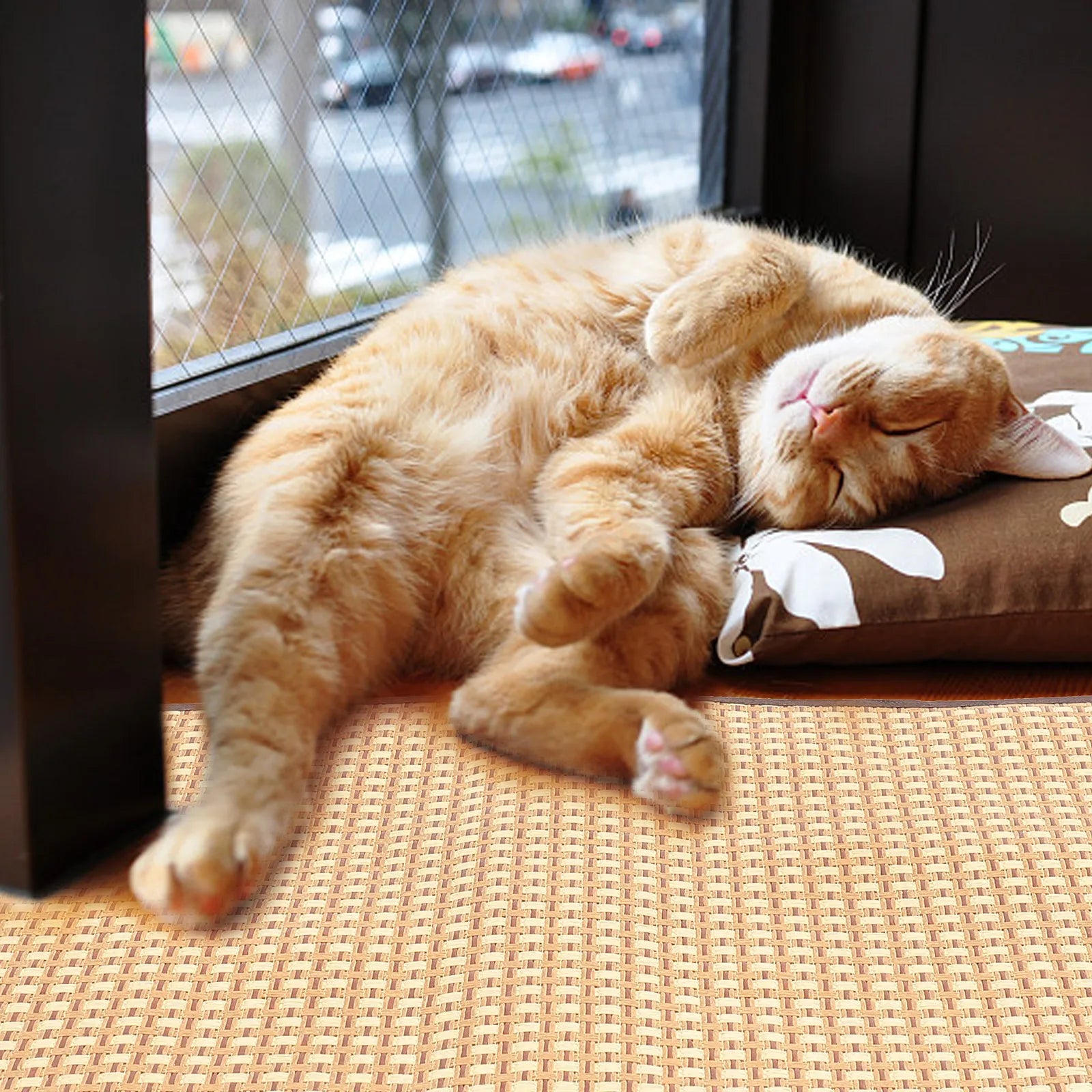 Portable Cooling Rest Mat Dogs Cats Pad Breathable Mesh Surface Pet