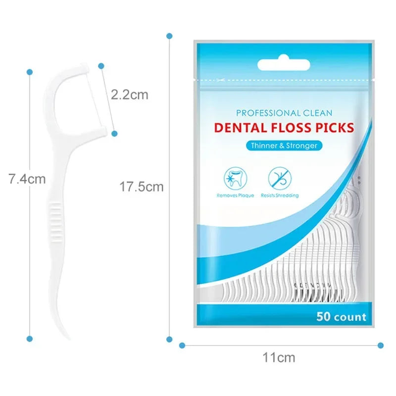 Floss Family Ultra-fine Toothpick Disposable Flat Portable Flossing