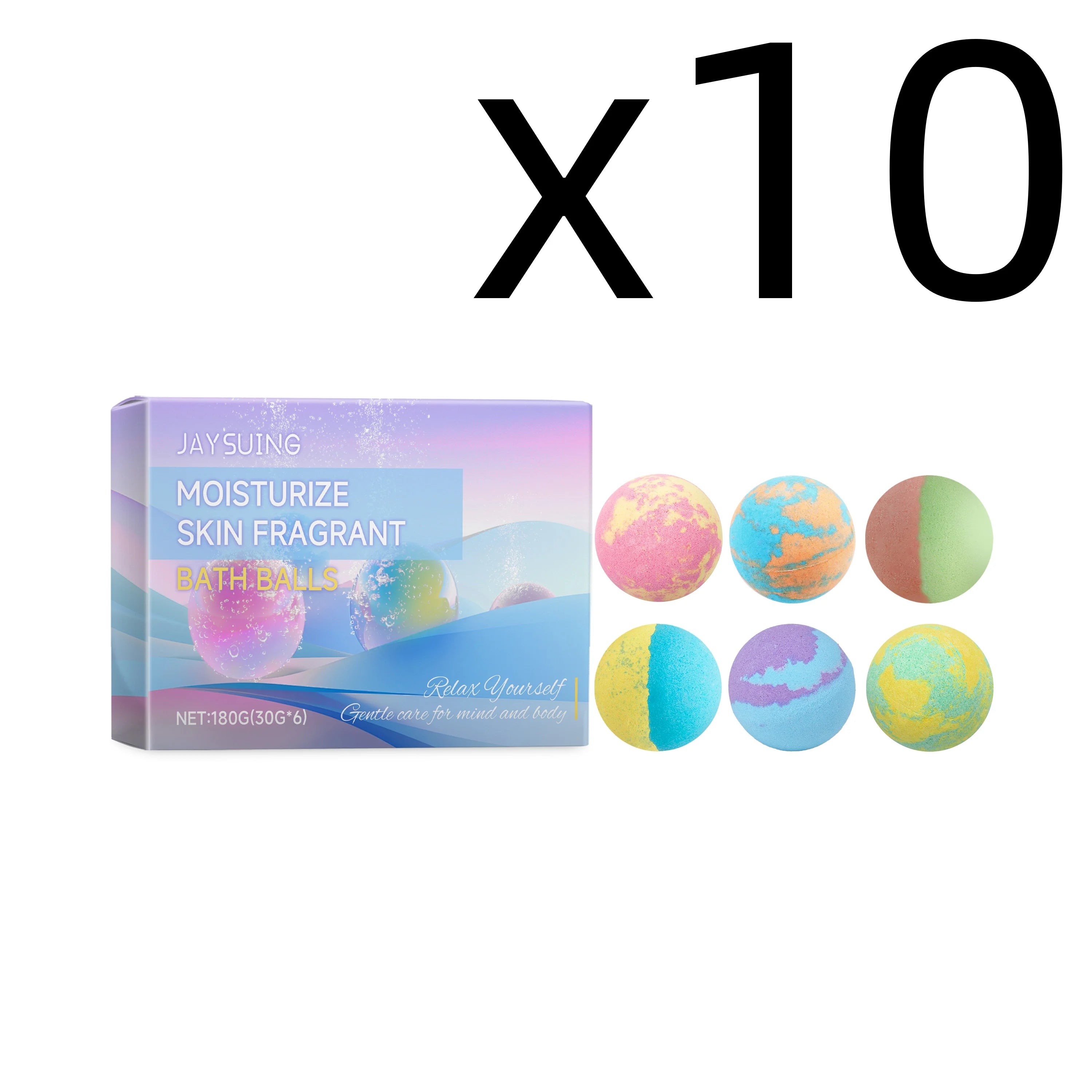 Aromatherapy Bath Bombs Set – Moisturizing & Relaxing 6 pcs Aromatherapy Bath Bombs Zpaxo 6pcs Boxed X 10PCS