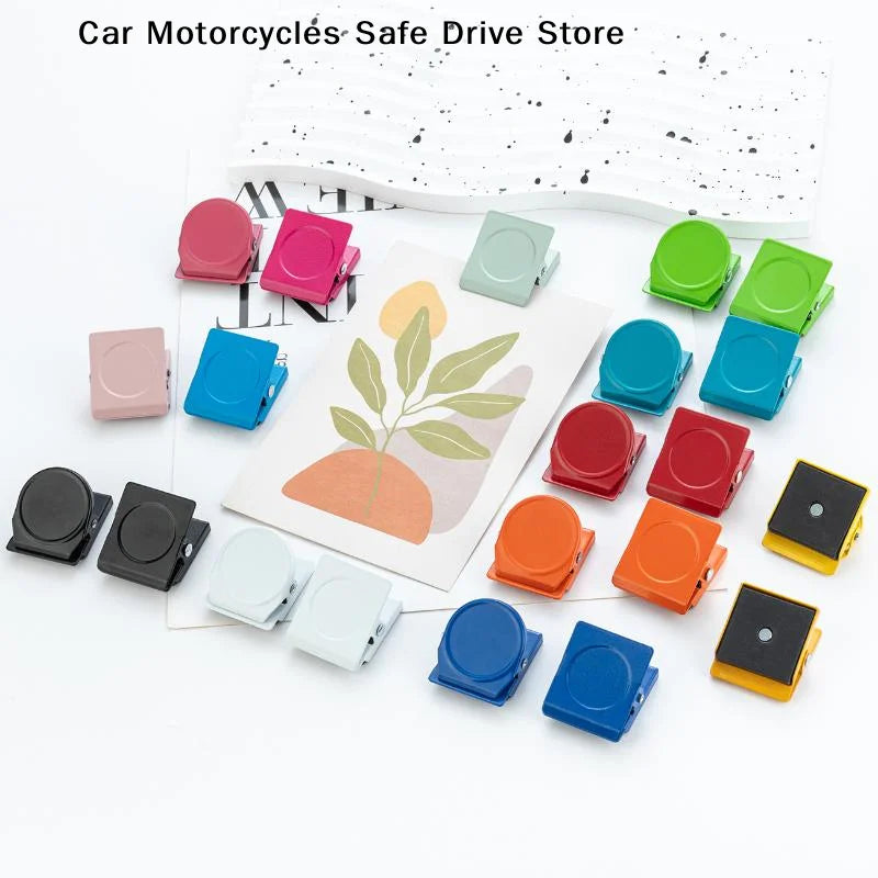 CM5pcs Magnetic Office Fridge Clips Multi-color Multi-functional File