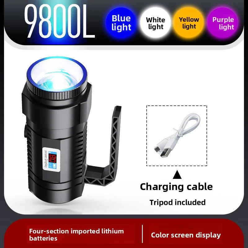 SHINEKNOT Night Fishing Lamp – 4-Color LED, Zoomable, 800LM Night Fishing Lamp Zpaxo With tripod China Mainland