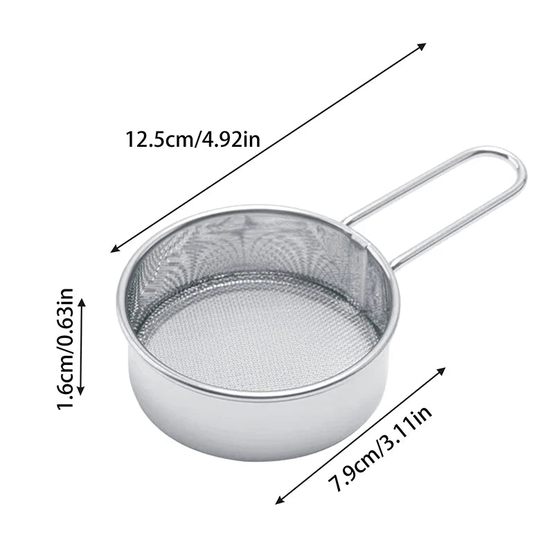 Handheld Coffee Powder Mesh Sieve Baking Tools Stainless Steel Flour Zpaxo S