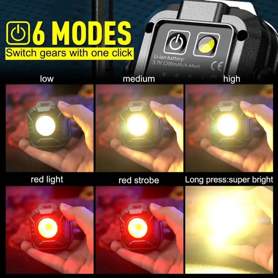 POCKETMAN COB LED Work Light – USB-C Rechargeable Flashlight