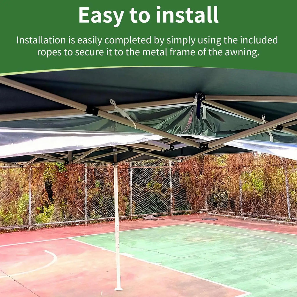 Rain Gutter Canopy Tent Detachable Transparent Instant Accessory