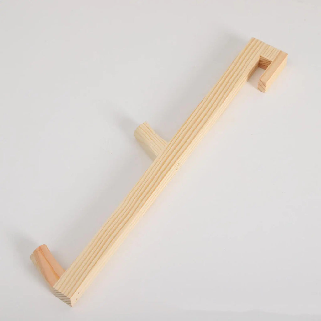 Bathroom Towel Hooks Wooden No Drill Wall Glass Door Shower Holder