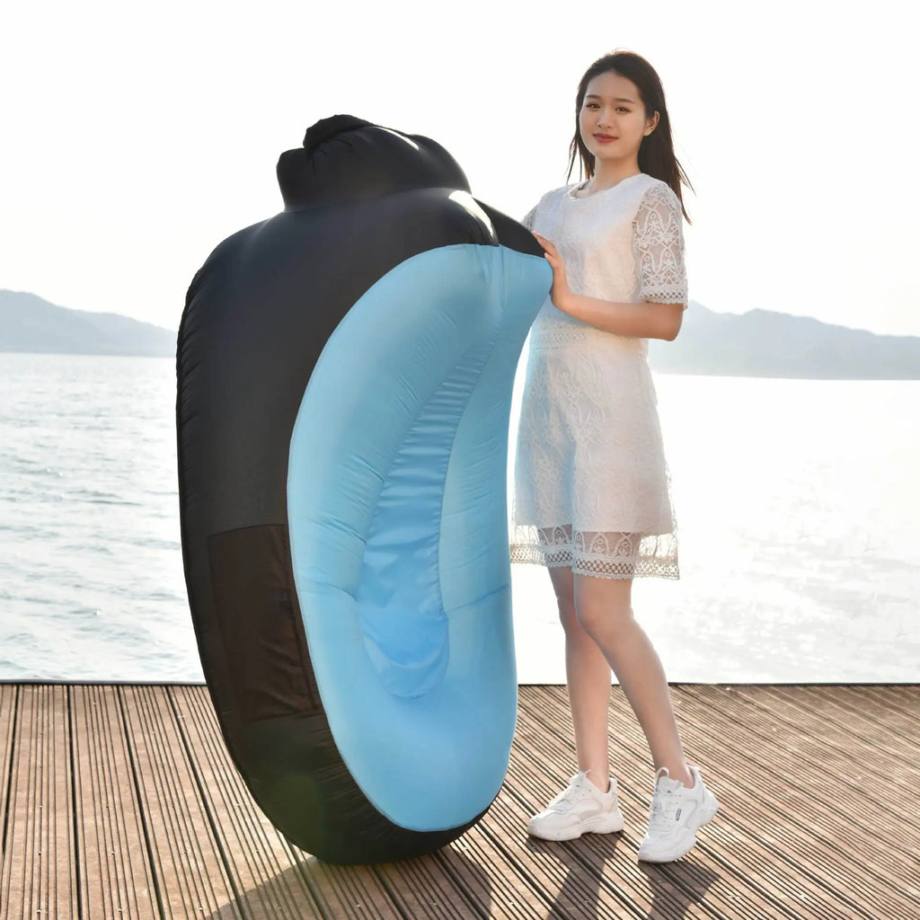 New Style Beach Lounge Chair Outdoor Lazy Inflatable Sofa Indoor Portable Inflatable Sofa Camping Mat Air Bed Sofa Zpaxo