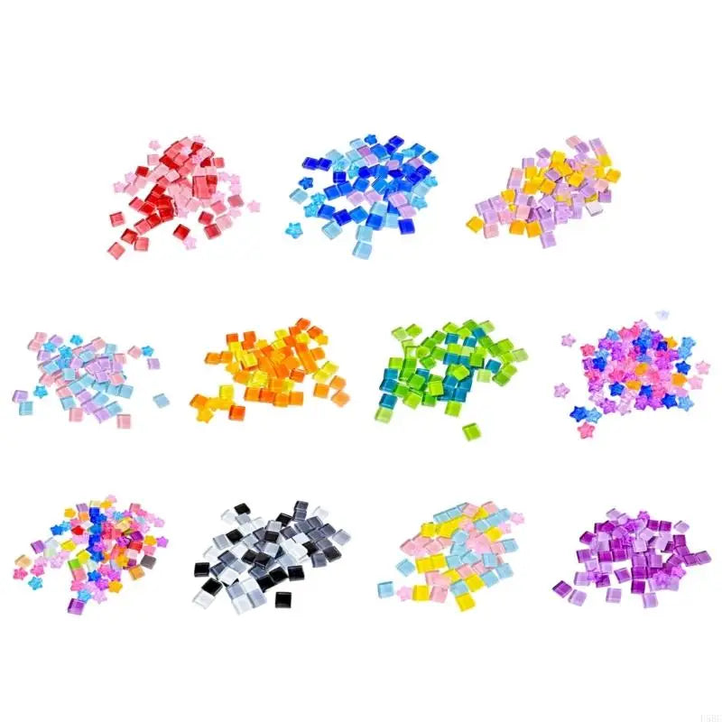 Inlaid Pattern Glass Tiles Outdoor DIY Ceramic Craft Supplies