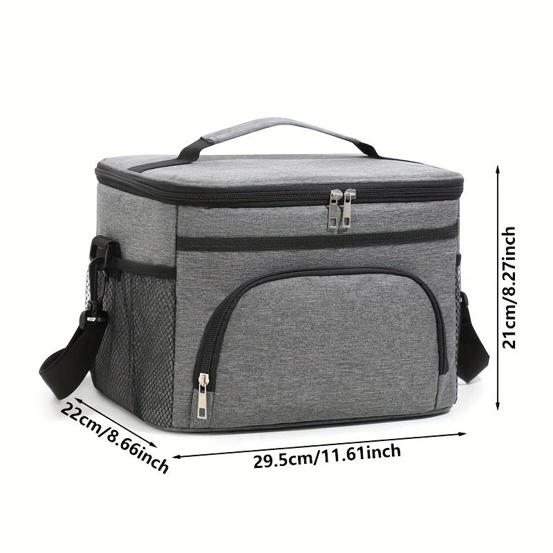 Lunch Box Bag Non-food Contact Large Capacity Insulated Car-cut Zpaxo