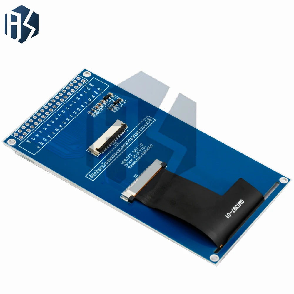 3.97 Inch TFT LCD Display Module ST7701 Driver 480*800 RGB Interface Color Screen Compatible with for Arduino Zpaxo