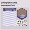 Miniature House Sticker Sets 3D Effect Scrapbook Decals Stress Relief Landscaping Decals For Craft Enthusiasts Teachers Boys Zpaxo China Mainland