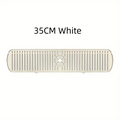 Silicone Drain Mat Kitchen Faucet Sink Splash Guard Draining Pad Zpaxo 35CM White