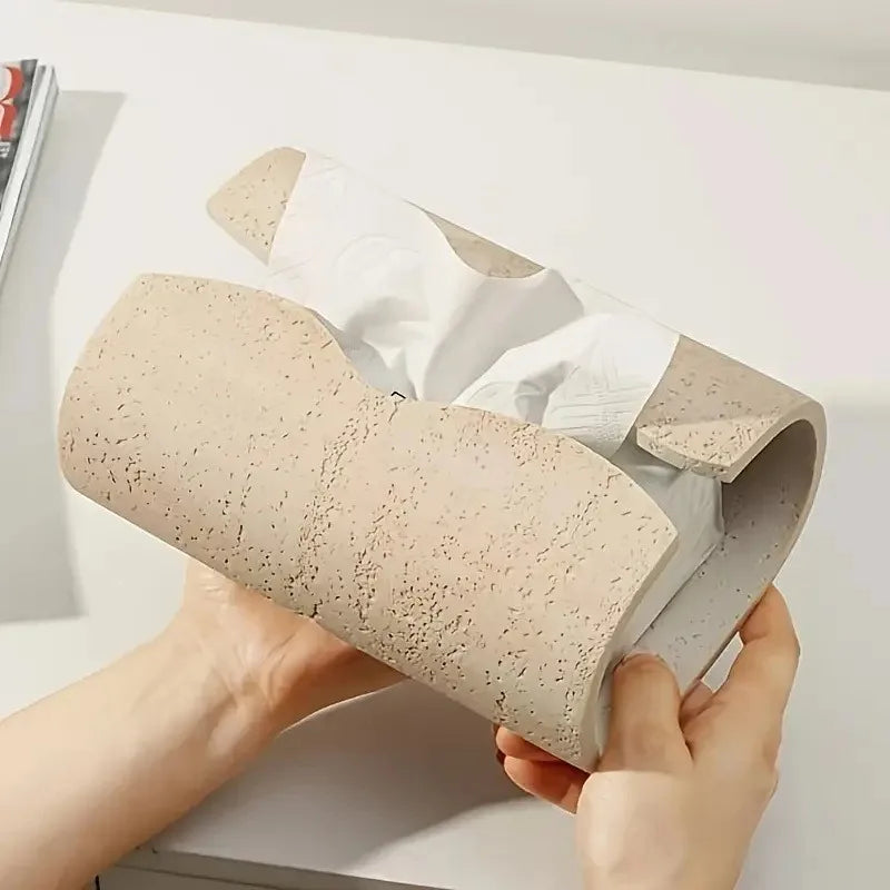Resin Stone Imitation Tissue Box – Modern Home & Bath Decor