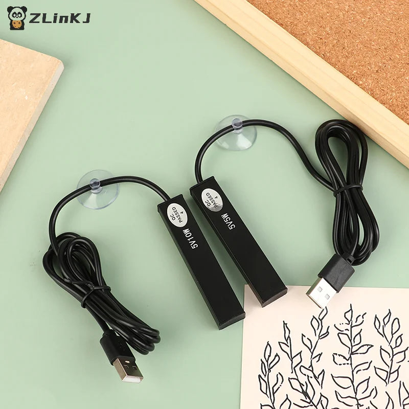 ▶1Pcs 5/10W Mini Aquarium Heater USB Charging For Small Fish Tank Heater Energy Saving Over Temperature Protection Accessories Zpaxo