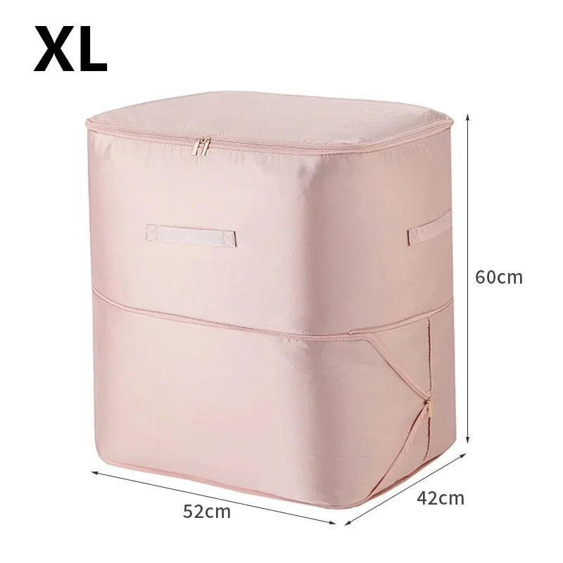 Large Capacity Compression Clothes Storage Bag Waterproof Cabinet Organizer Ultra Space Saving Quilt Pillow Blanket Storagepouch Zpaxo 1pc Pink-XL