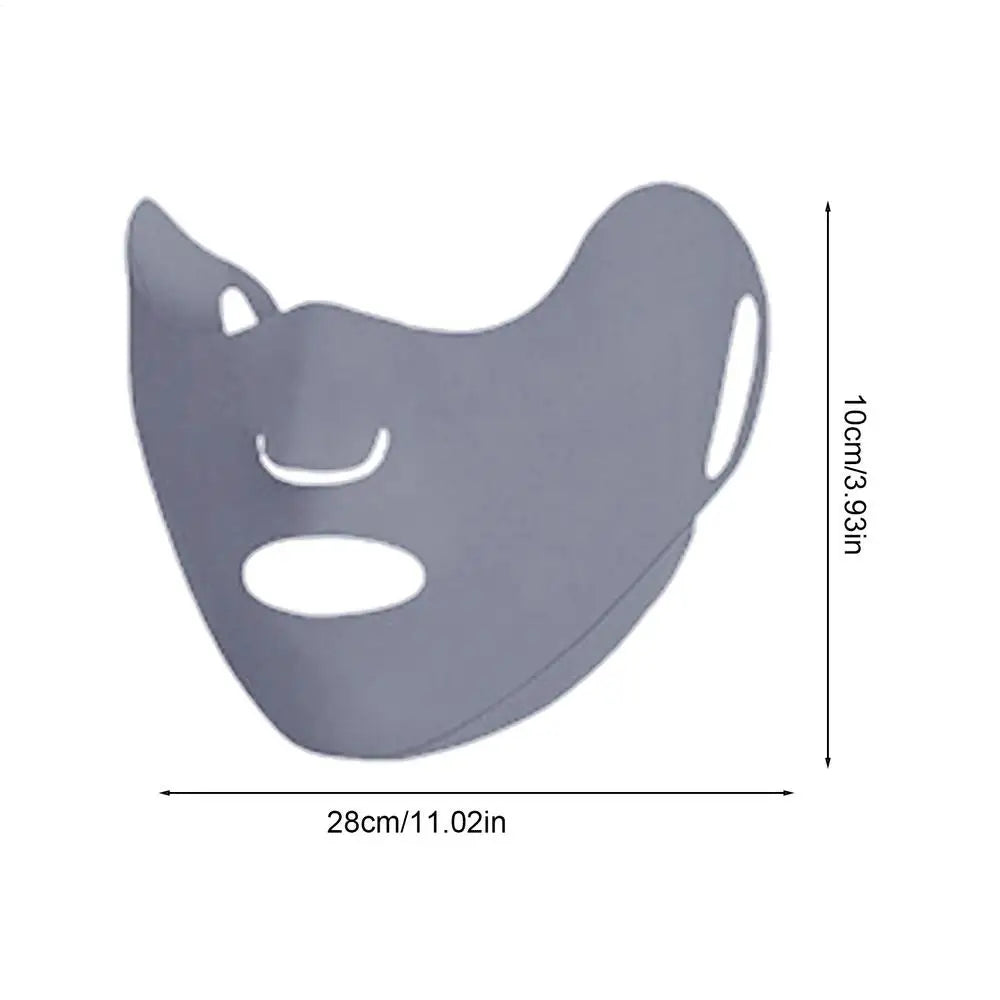 1PC UV Protection Face Mask Breathable Ice Silk Mask Washable Dustproof Sunscreen Mask Anti-UV Outdoor Riding Face Mask Zpaxo Gray