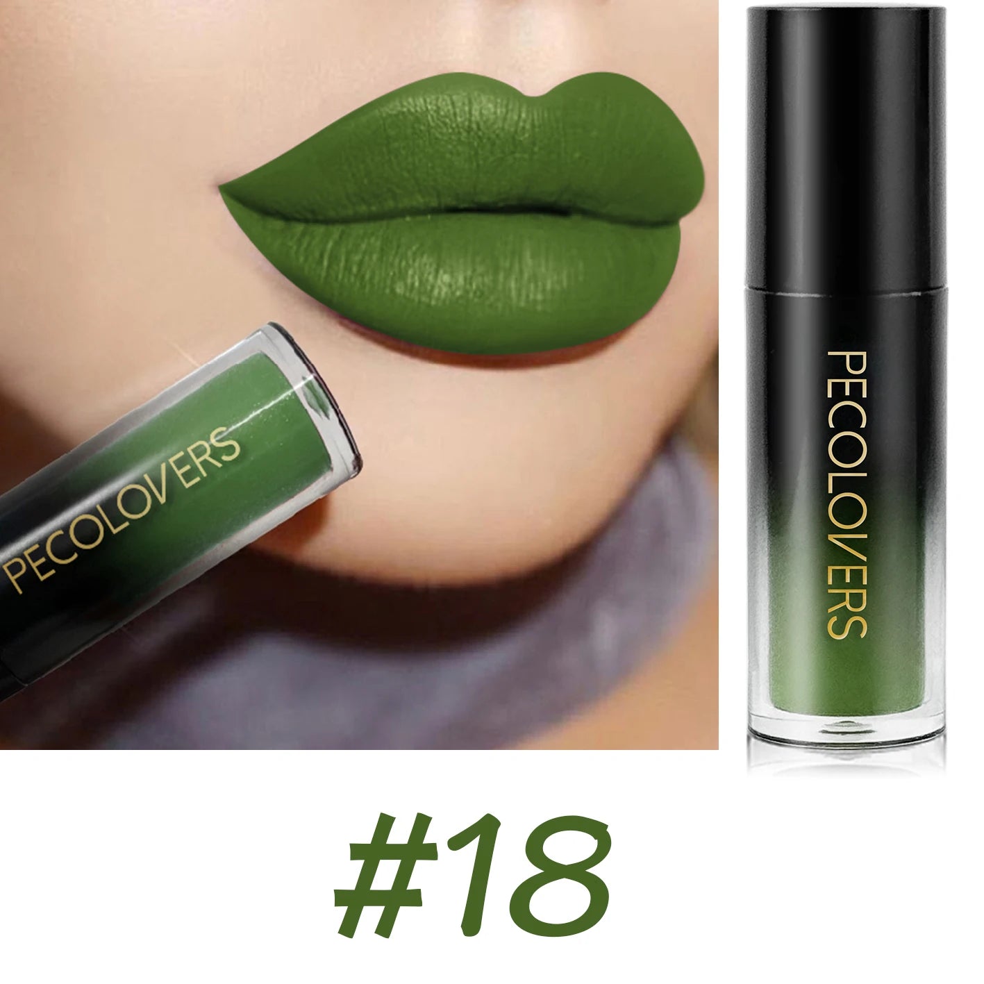 Velvet Matte Lipstick Sexy Red Lip Gloss Waterproof Long Lasting Easy Coloring Non-fading Non-stick Cup Liquid Lip Stick Zpaxo 18