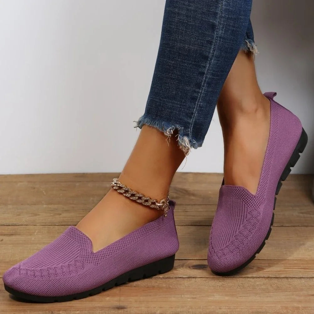 Casual Women's Shoes Summer Mesh Breathable Flat Ladies Comfort Light