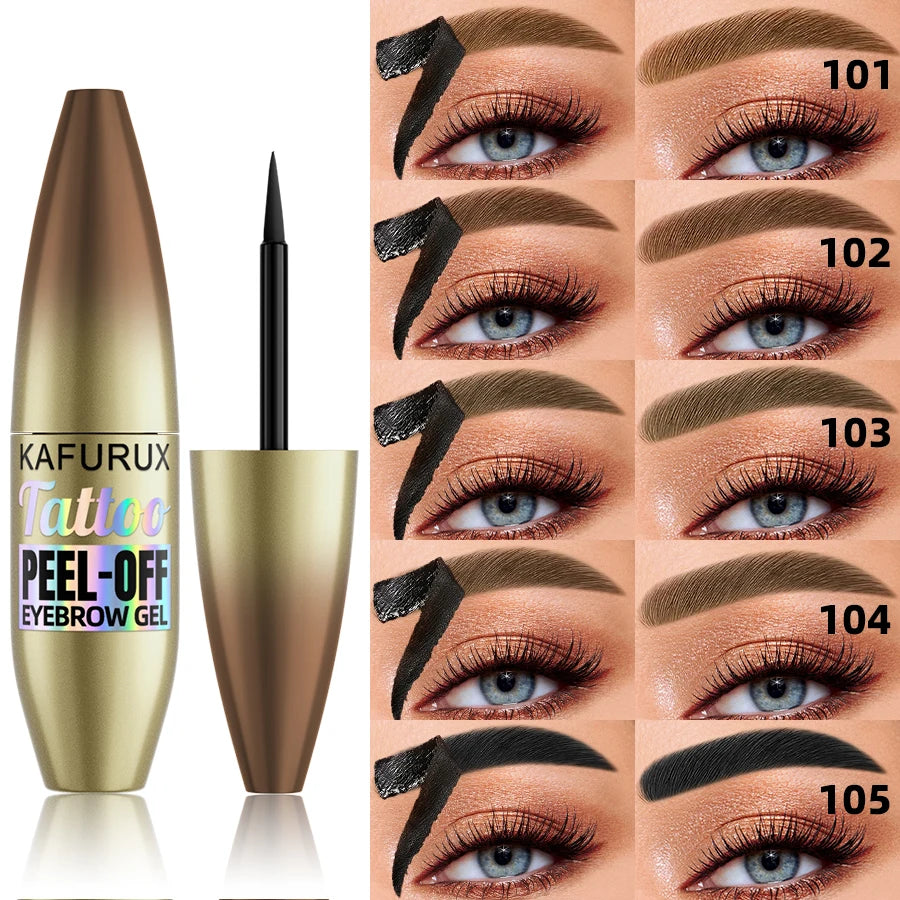 5 Easy Peel Off Eyebrow Gel Cream Types Waterproof Smudge-proof Sweat Zpaxo