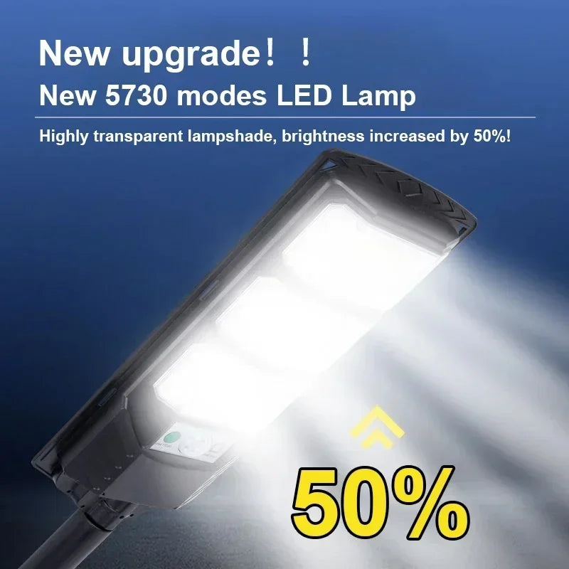 Outdoor Solar Powered LED Street Light Motion Sensor Waterproof Zpaxo