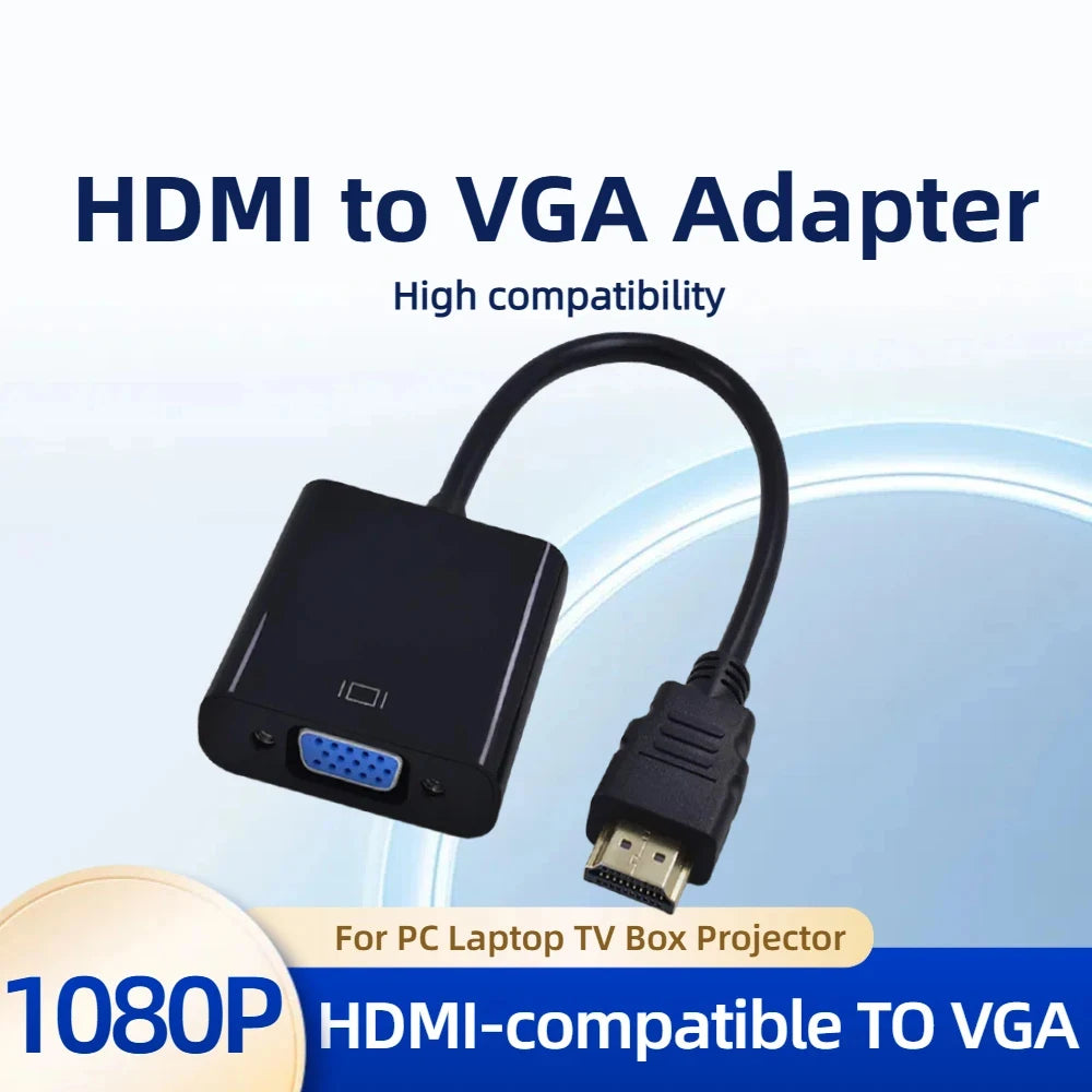 1080P HDMI-compatible VGA Adapter Digital Analog Converter Cable Xbox Zpaxo