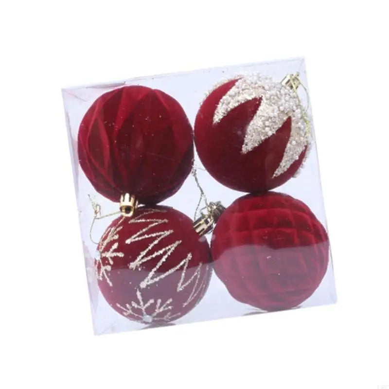 Shimmering Christmas Baubles Shatterproof Ball Hangings Ornament Tree