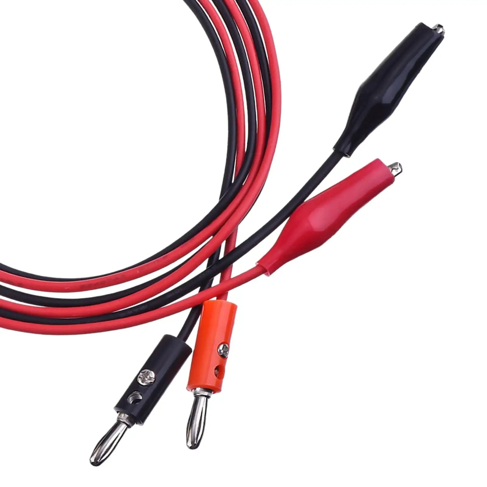 2Pcs Alligator to Banana Plug 1M Electric Banana to Alligator Clips 4mm for Multimeter Stackable Banana Plug to Alligator Clip Zpaxo