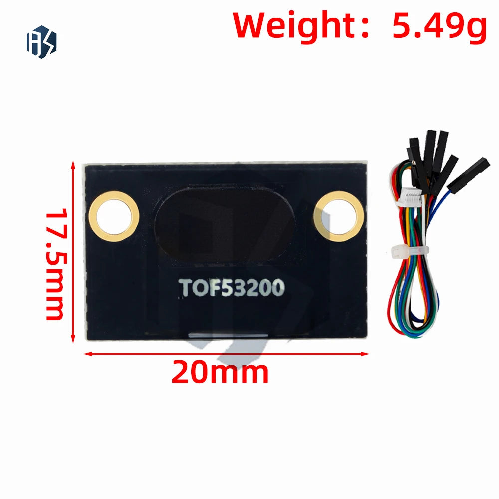 3V-5V TOF Laser Distance Sensors VL53L1X VL53L0X TOF53200 TOF53400 2M Zpaxo