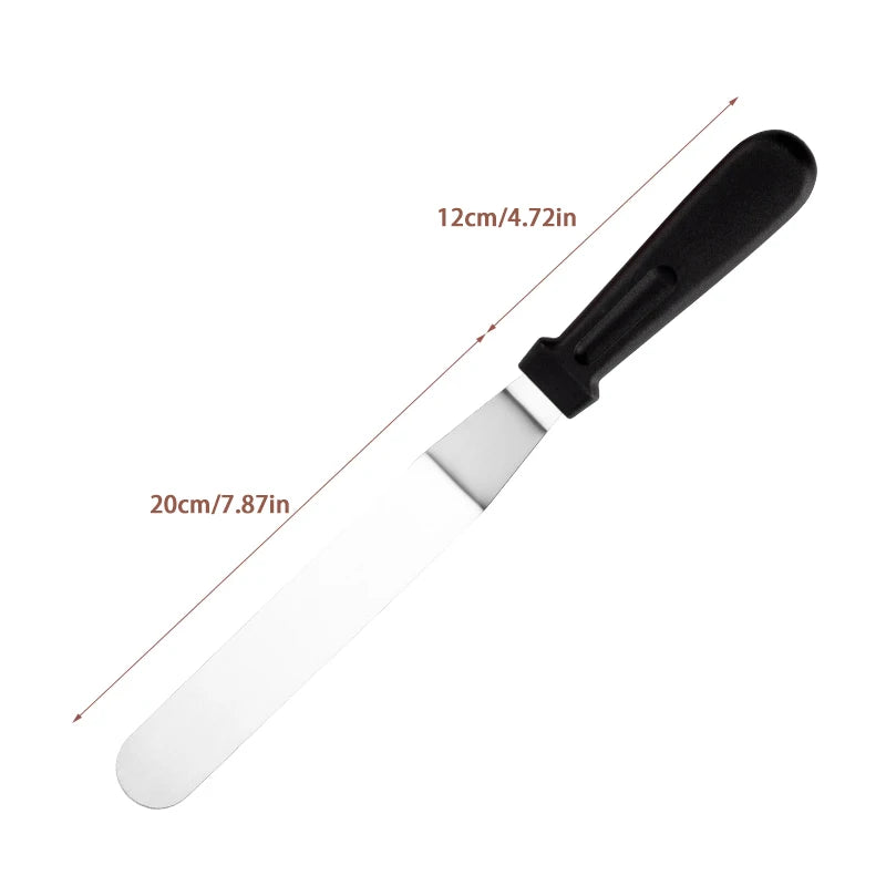 Kitchen Supplies Stainless Steel Cream Spatula Baking Tools 6 8 10 12 Zpaxo M