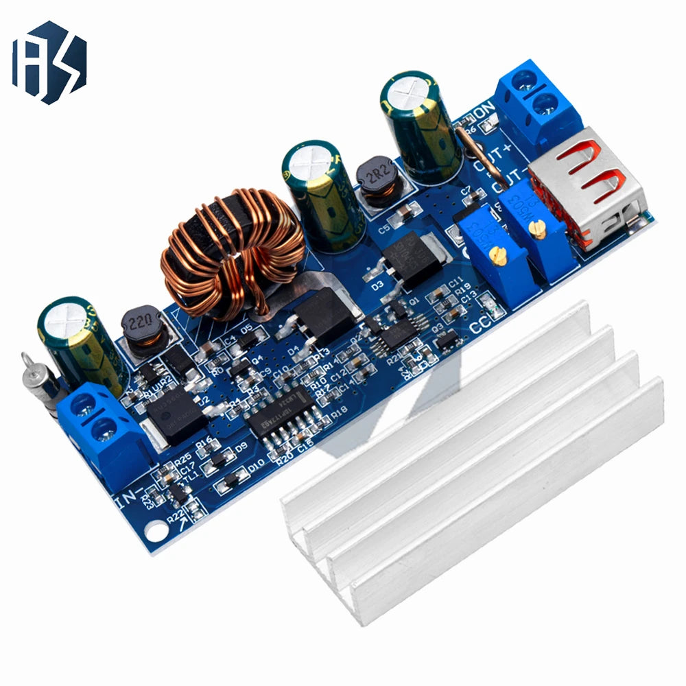 8‌0w High-Power DC-DC Boost Converter Module: 2-24V to 3-30V Adjustable Step-Up Voltage Regulator with CC/CV & USB Port Zpaxo