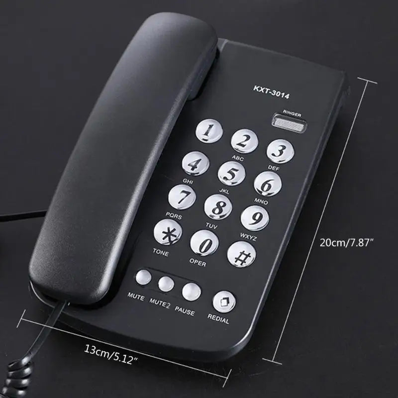 652F Corded Telephone Desktop House Phone Emegency Elderly Big Button Zpaxo