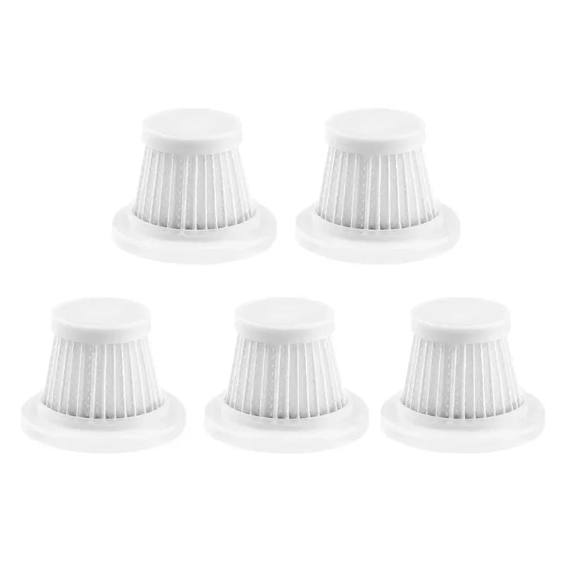 5PCS Cordless Vacuum Cleaner Hepa Filter Set Wireless Handheld Replacement Filters for Home Car Element Zpaxo 5pcs