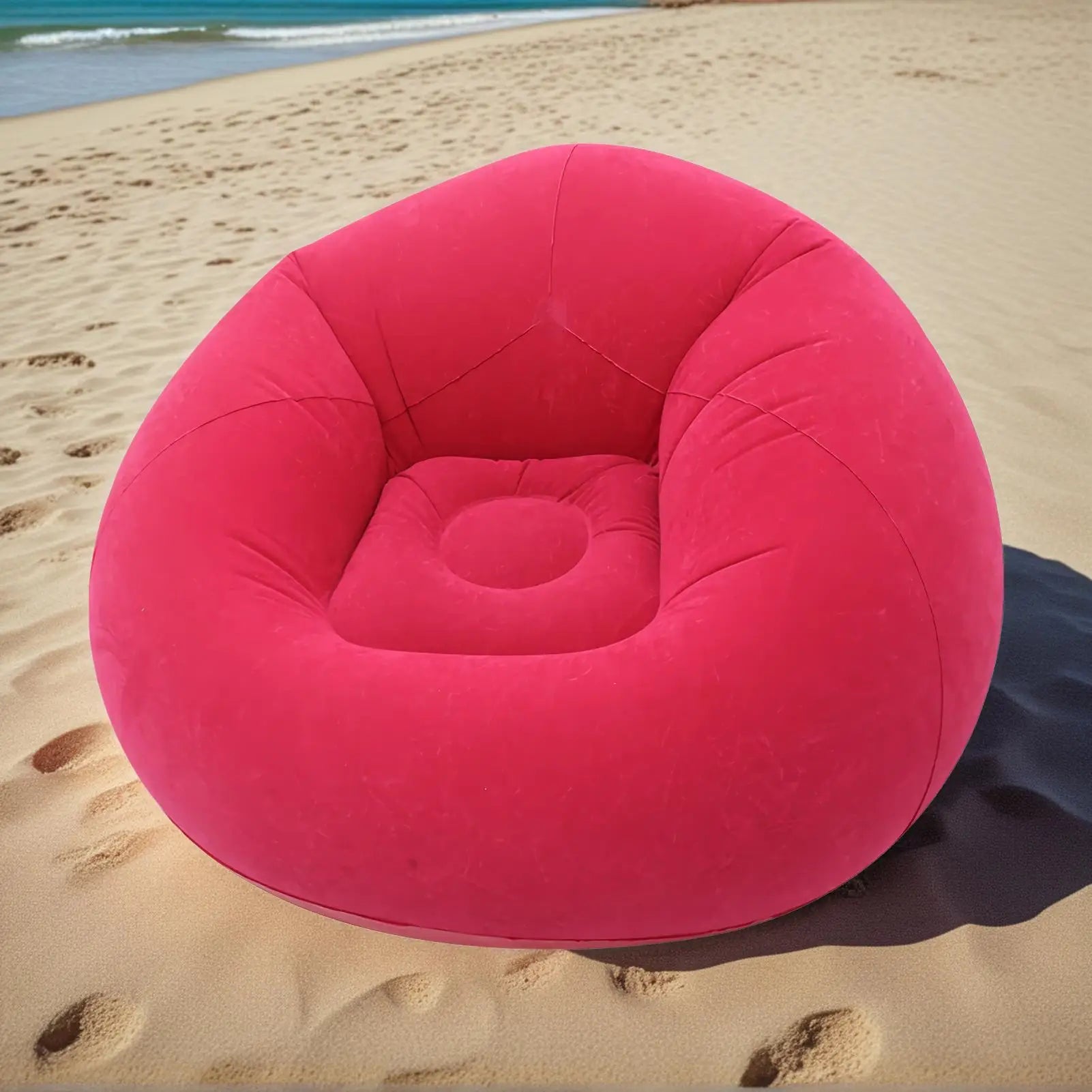 Inflatable Lazy Sofa Air Chair – Portable Beach & Camping Seat Inflatable Lounge Chair Zpaxo