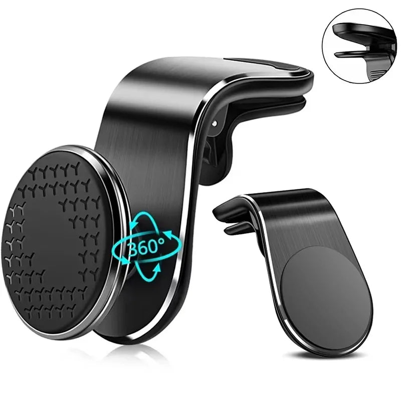 Magnetic Car Mobile Phone Holder Air Vent Clip 360 Degree Rotation Zpaxo