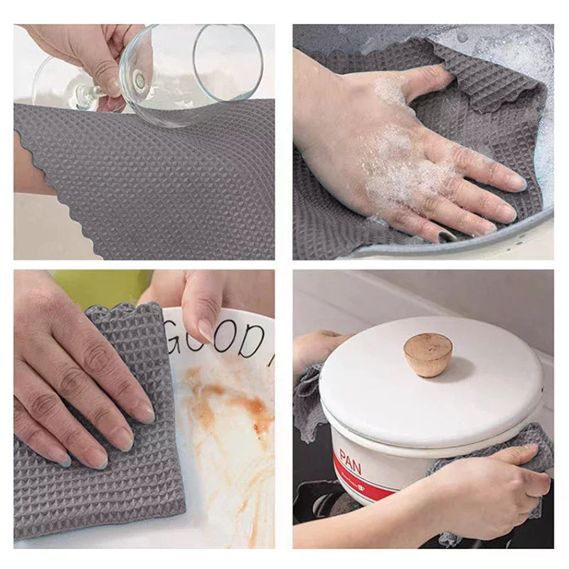 Thickened Reusable Microfiber Magic Rag Absorbent Dish Cloth Zpaxo