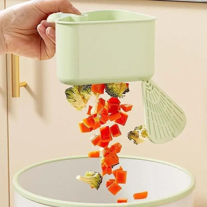 Space Saving Suction Cup Sink Strainer Basket Faucet Hanging Filter