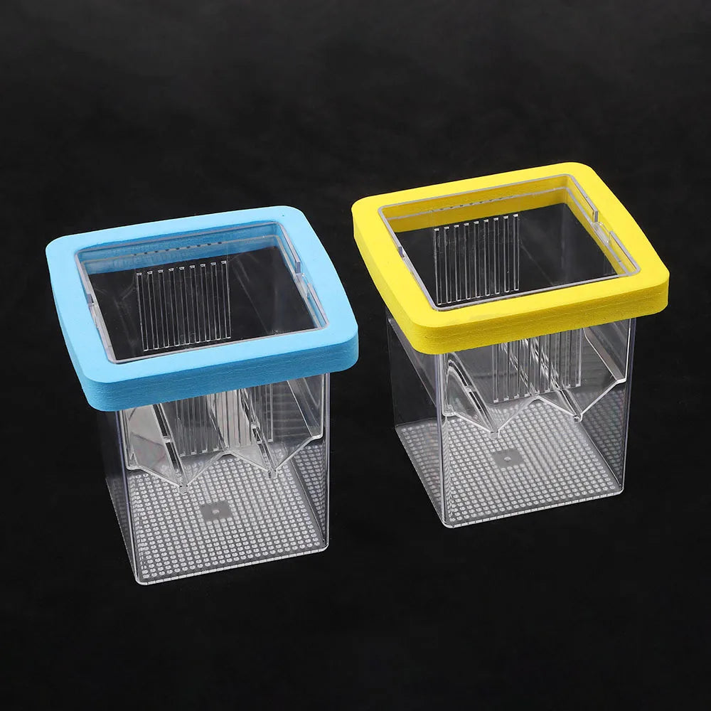 Suspendable Aquarium Fish Fry Incubator Suction Cups Floating