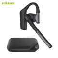 Bluetooth 6 0 Headset Wireless Hands-free Earpiece ENC Dual Mic Mute
