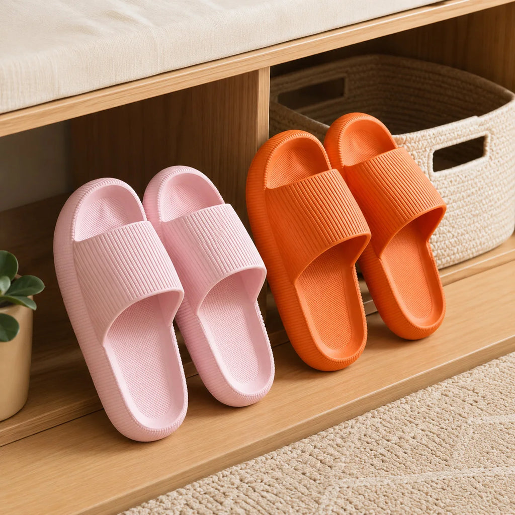Woman Summer Slippers Women Thick Indoor Home Eva Soft Sole Pillow