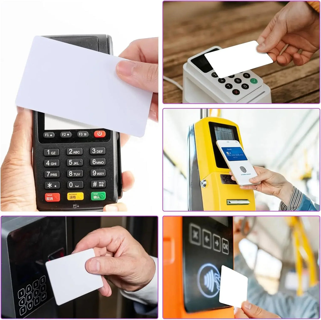 5-10PCS NFC215 White Cards Rewritable NFC NT-AG215 PVC Cards Blank Easy Convenient Programmable NFC Business Card Chip 504Bytes Zpaxo