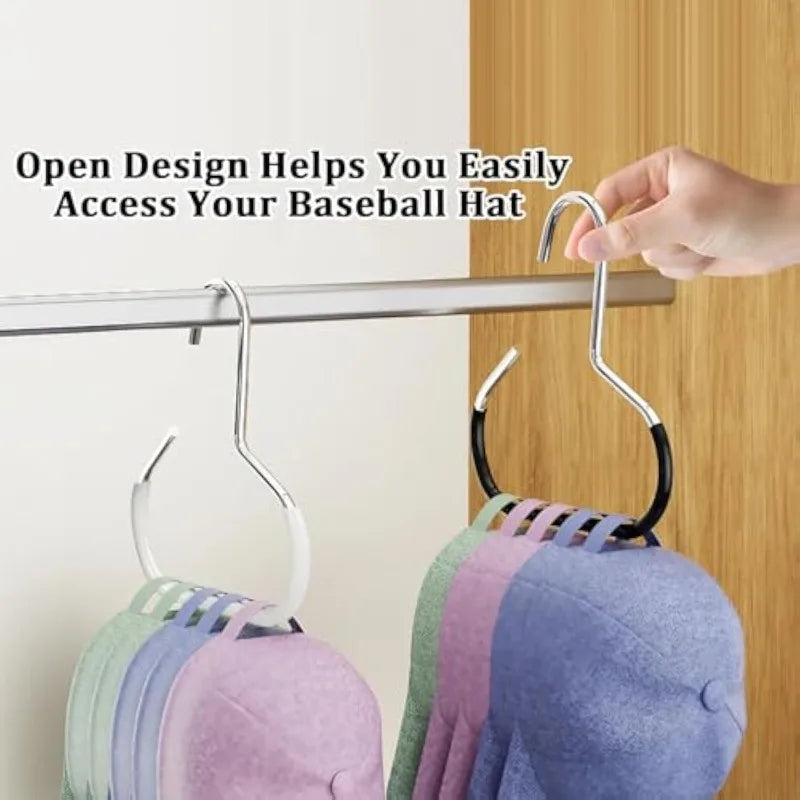 Circle Ring Hat Hanger 8 Hats Display Rack Baseball Cap Organizer Scarf Towel Tie Storage Holder for Closet Bedroom Saving Space Zpaxo