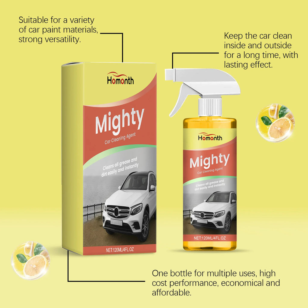 Homonth Mighty Car Cleaner Spray – Interior & Exterior 120ml Car Cleaning Spray Zpaxo