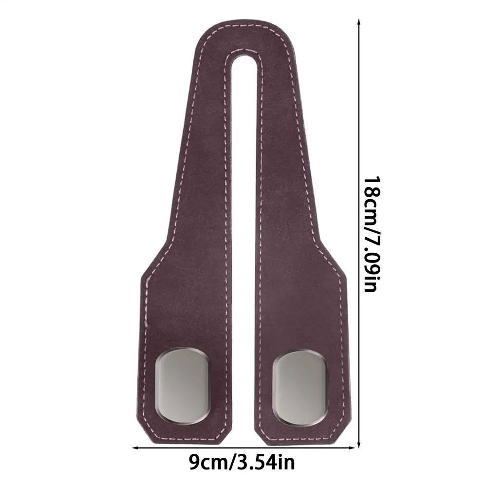 Car Headrest Hooks Hanger Multipurpose Adjustable for Bags Seat Back Organizer Holder Clips Auto Fastener Car Headrest Hook Zpaxo 1PC Brown