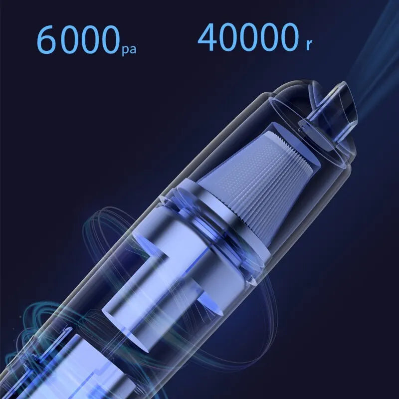 Vacuum Cleaner Mini Car Cleaning Powerful Suction Handheld Car Vacuum Cleaner Rechargeable for Car and Home Auto Vacuum Cleaner Zpaxo
