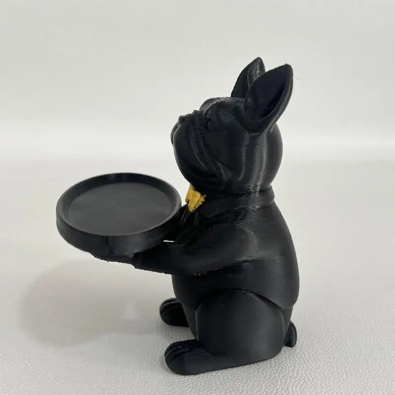 Dog Statue Lovely Figurines Sculpture Storage Candy Jar Dish Bowl