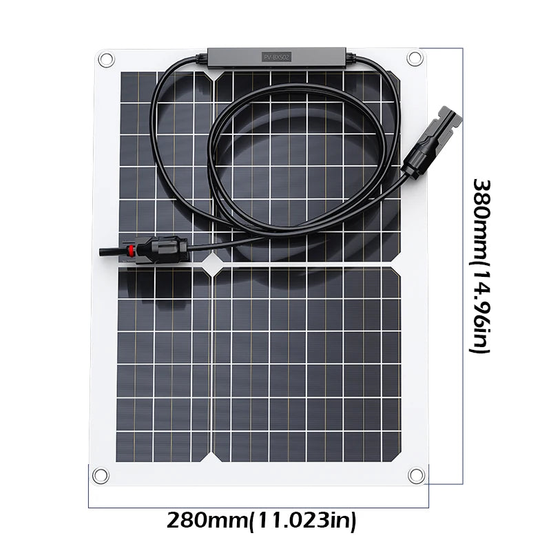 1000W 500W High-efficiency Flexible Solar Panel 12V Battery Charger Zpaxo